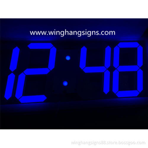 Blue LED 3D digital Clock 88:88